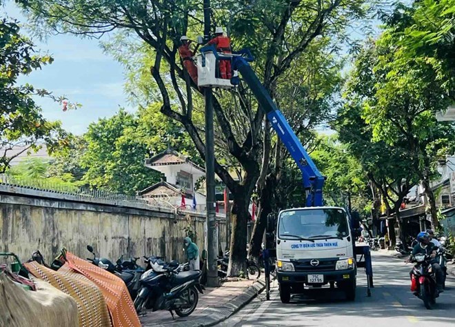 Lịch cắt điện tại các địa phương TP Huế ngày 18.3