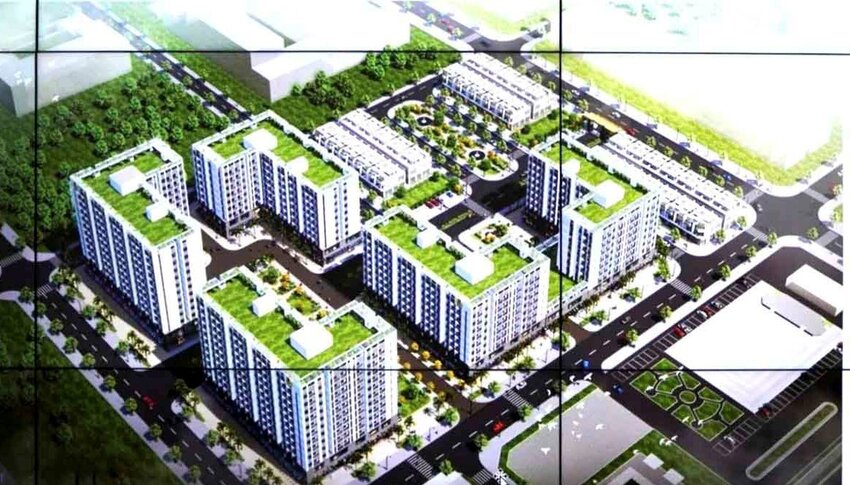 Phối cảnh khu thiết chế công đoàn tại xã Tịnh Phong, huyện Sơn Tịnh, tỉnh Quảng Ngãi. Ảnh: Viên Nguyễn.