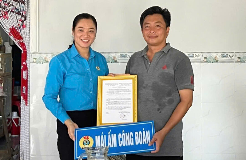 Theo kế hoạch năm 2025 LĐLĐ tỉnh Trà Vinh thực hiện trao 75 căn nhà Mái ấm Công đoàn. Ảnh: LĐLĐ tỉnh Trà Vinh