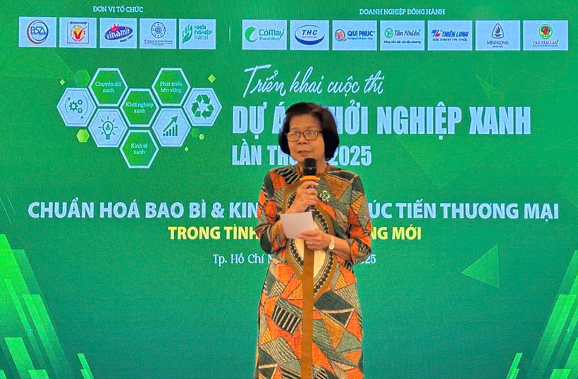 Bà Vũ Kim Hạnh - Chủ tịch Hội Doanh nghiệp Hàng Việt Nam chất lượng cao, Giám đốc Trung tâm  BSA. Ảnh: Minh Khuê