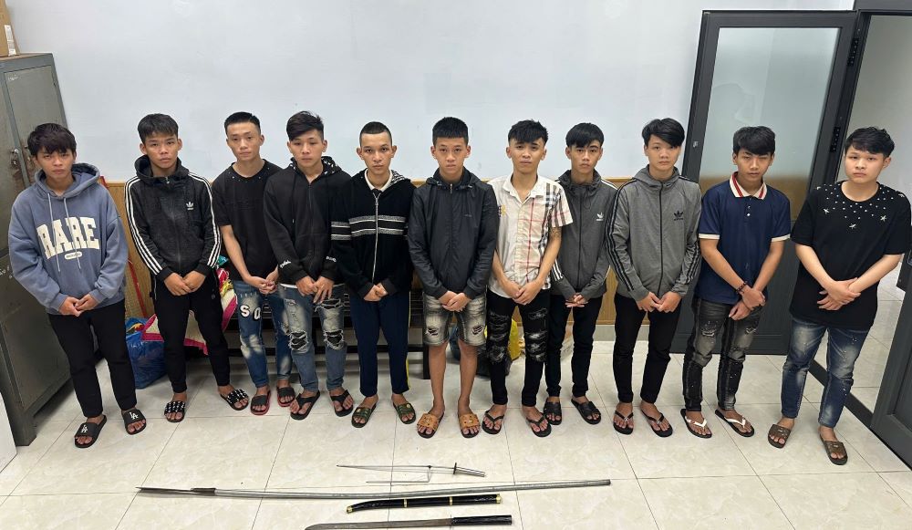 Thực tế là đa số các đối tượng có mặt trong ảnh được đăng tải nêu trên đã bị khởi tố, bắt tạm giam. Ảnh: Công an TP Đà Nẵng