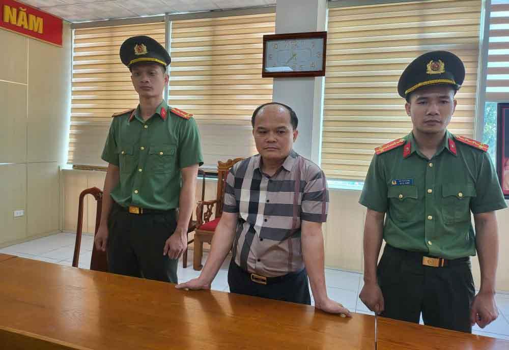 Khởi tố Đặng Thành Vinh. Ảnh: Công an Hà Tĩnh.