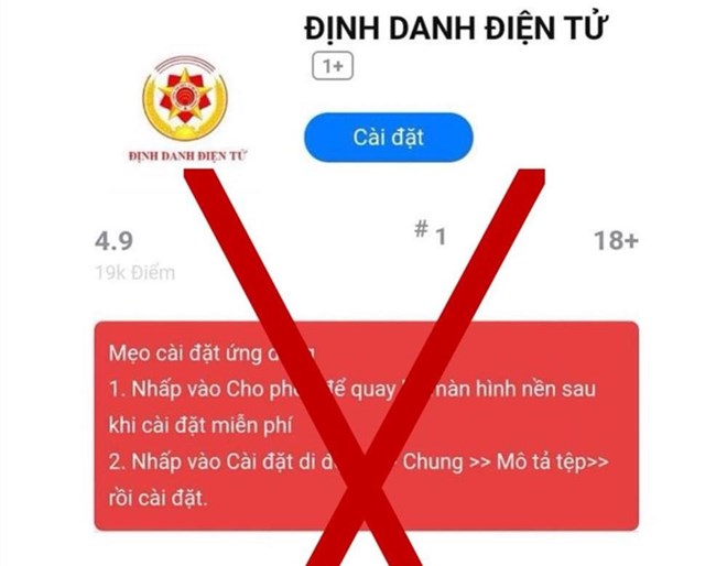 Cảnh báo người dân tránh bẫy cài đặt mã độc rồi tưởng ứng dụng VNeID