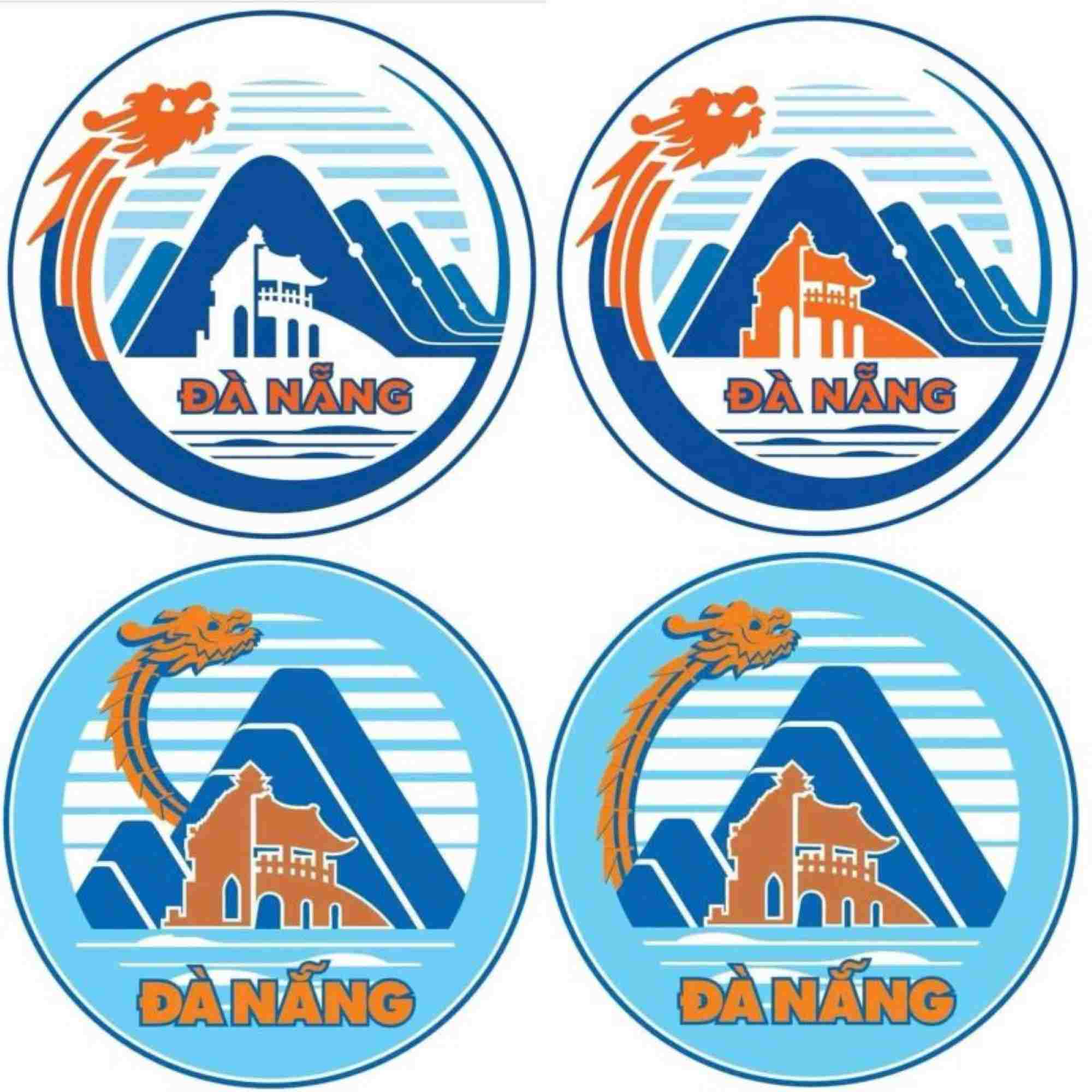 4 mẫu biểu trưng (logo) của TP Đà Nẵng mới vừa công bố để lấy ý kiến nhân dân. Ảnh: An Thượng