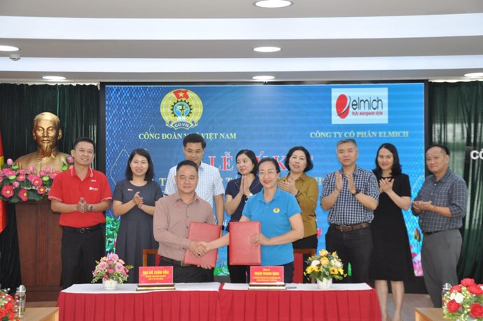 Công đoàn Y tế Việt Nam và Công ty Cổ phần Elmich ký thỏa thuận hợp tác phúc lợi đoàn viên
