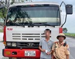 Tài xế xe đầu kéo sử dụng ma túy, không có bằng lái bị phạt 54 triệu đồng