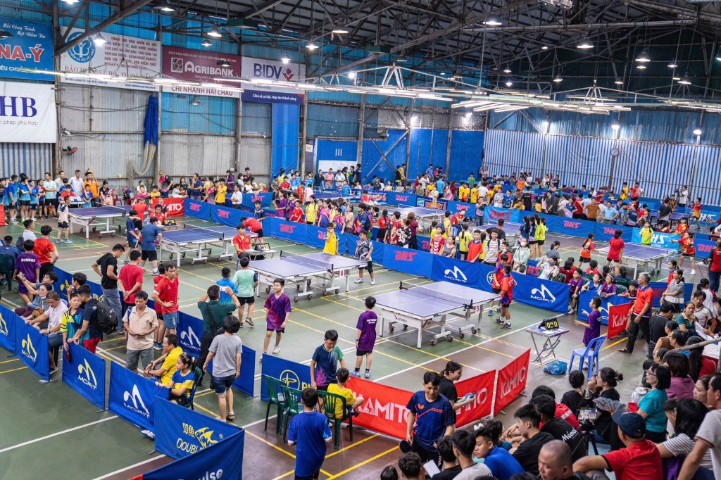 Giải bóng bàn thanh, thiếu niên, nhi đồng các câu lạc bộ TP Đà Nẵng mở rộng năm 2025 diễn ra từ ngày 25 -  27/7 (Ảnh Đ.Minh)