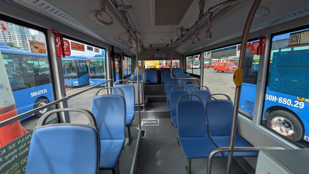 Xe buýt điện mới được trang bị nội thất hiện đại, sức chứa từ 30 đến 60 chỗ