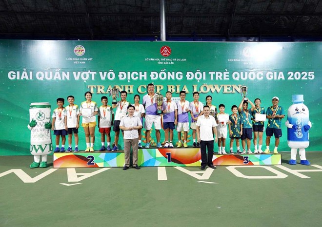 TPHCM vô địch toàn đoàn giải quần vợt đồng đội trẻ quốc gia
