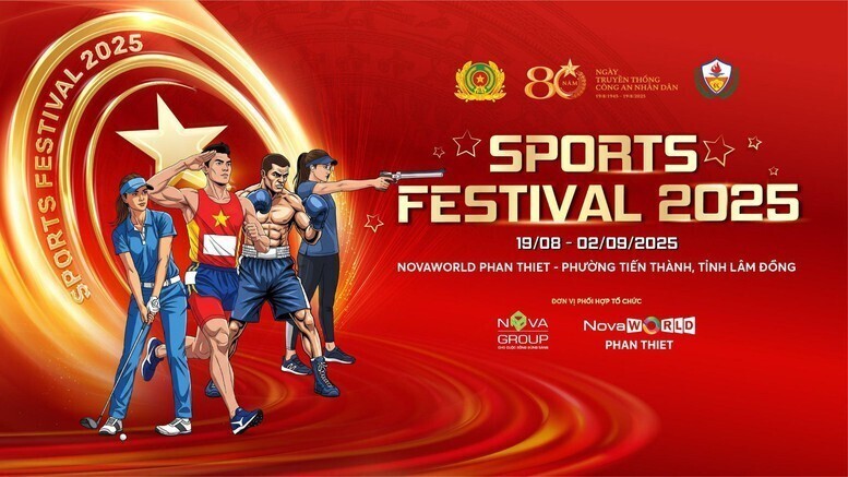Sports Festival 2025 - Sự kiện thể thao do Hiệp hội Thể thao Công an Nhân dân Việt Nam phối hợp cùng NovaGroup tổ chức.