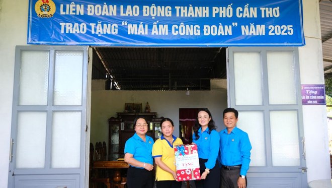 LĐLĐ TP Cần Thơ dành 1,41 tỉ đồng để hỗ trợ 30 Mái ấm Công đoàn