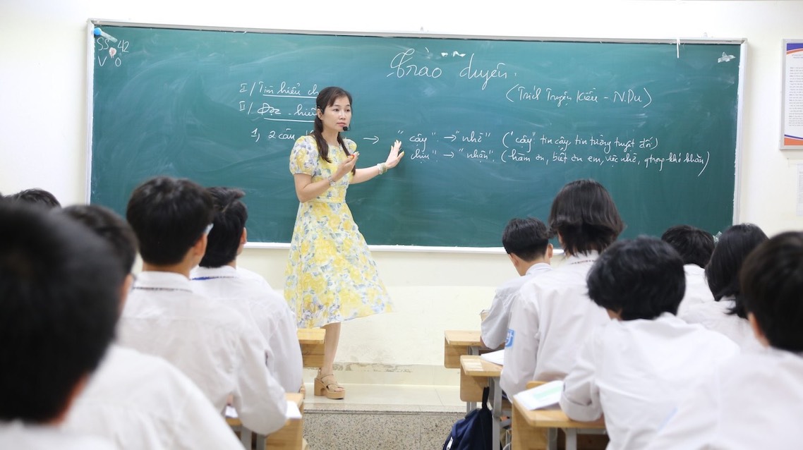 Thông tư số 05/2025/TT-BGDĐT quy định chế độ làm việc đối với giáo viên phổ thông, dự bị đại học được Bộ Giáo dục và Đào tạo có hiệu lực từ ngày 22.4.2025. Ảnh: Minh Hà