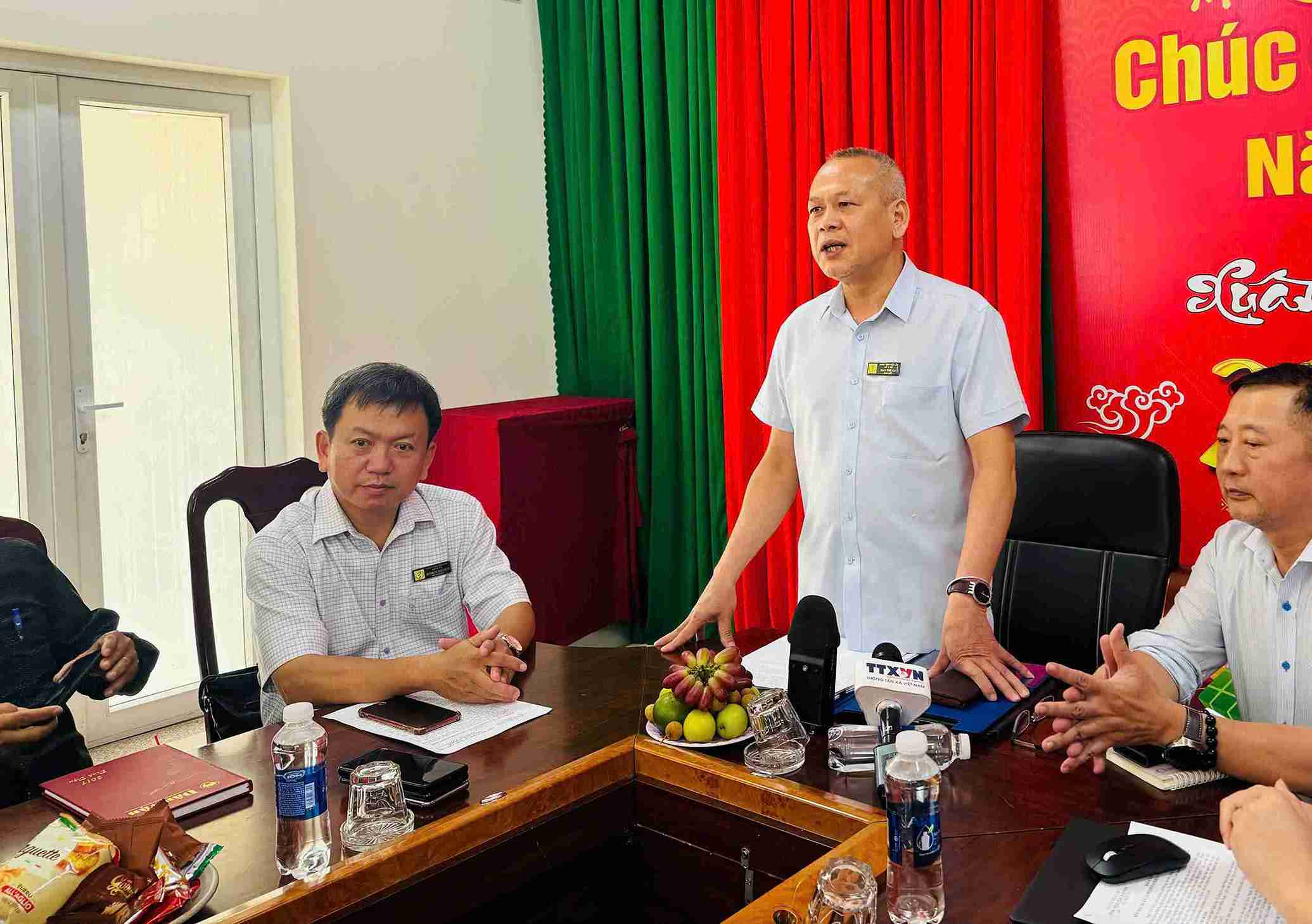 Ông Nay Phi La - Giám đốc Sở Y tế tỉnh Đắk Lắk phát biểu. Ảnh: Bảo Trung