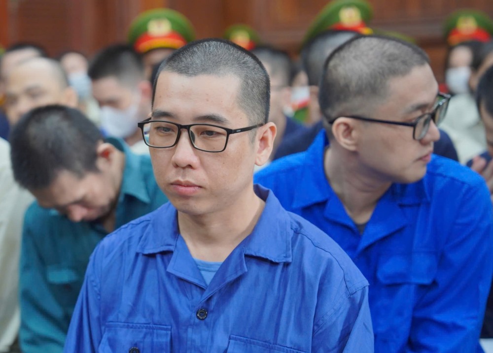 Bị cáo Nhu tại phiên tòa. Ảnh: Thơ Huỳnh