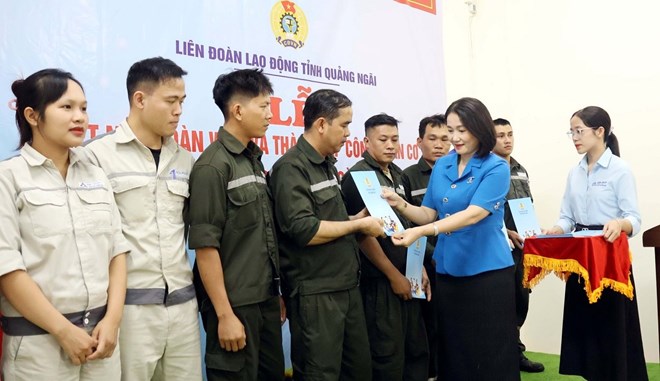 Liên đoàn Lao động tỉnh Quảng Ngãi chú trọng phát triển đoàn viên