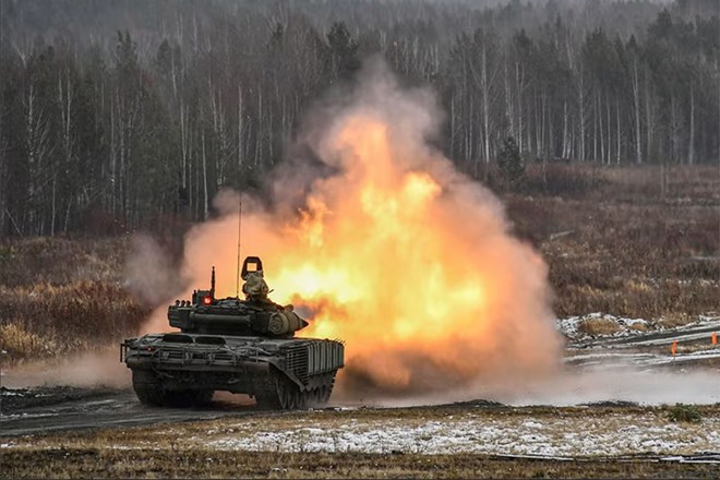 Căn cứ dã chiến Ukraina bị san phẳng sau đòn siêu công phá từ xe tăng Nga