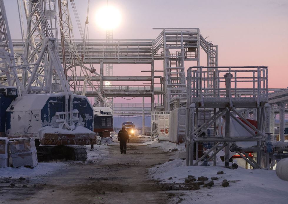 Sản xuất LNG ở dự án Arctic LNG 2 của Nga. Ảnh: TASS