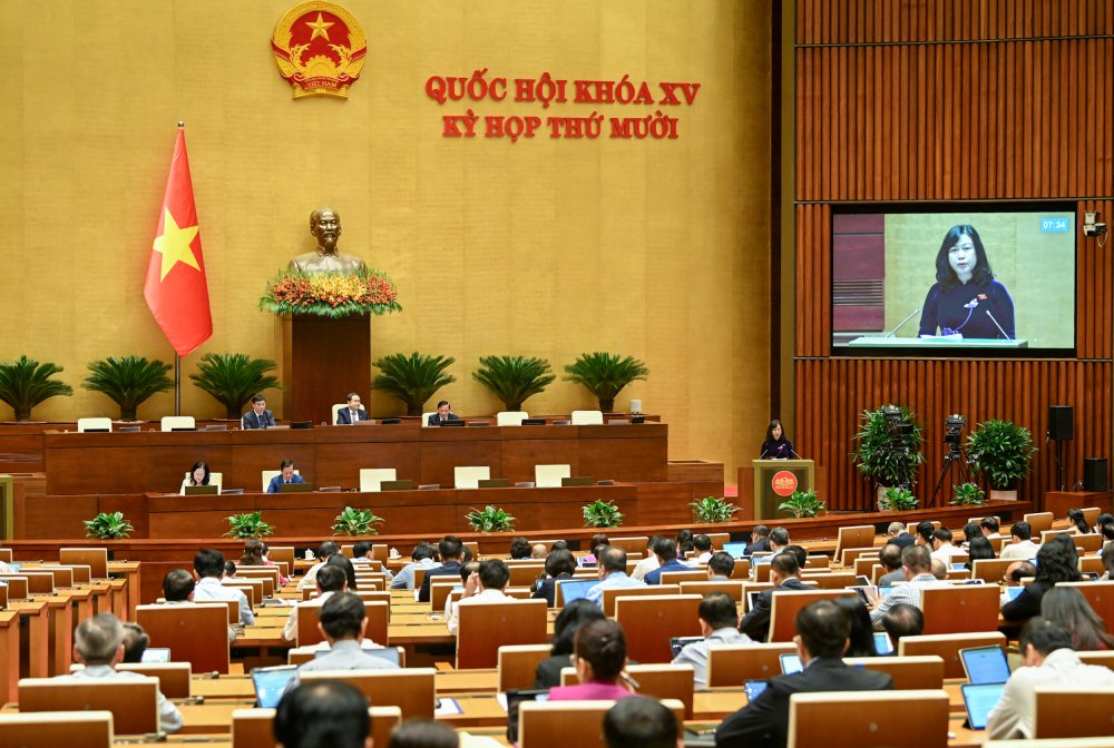 Kỳ họp thứ 10, Quốc hội khóa XV. Ảnh: Phạm Đông