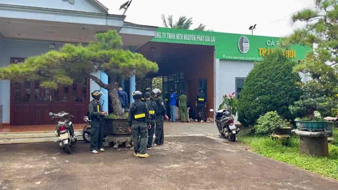 Bắt giữ người làm thuê vụ sản xuất nhiều tấn cà phê giả ở Gia Lai