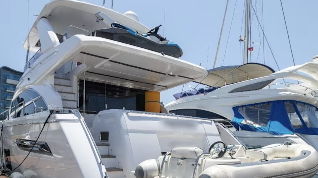 Du thuyền của Chen Zhi ở Singapore bị cảnh sát tịch thu. Ảnh: Singapore Police Force