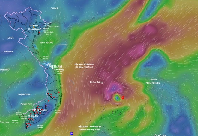 Dự báo hướng đi của bão số 15 Koto liên tục thay đổi trong 3 ngày tới
