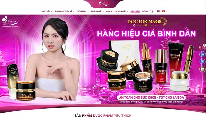 Chi tiết danh mục 162 sản phẩm của thẩm mỹ viện Mailisa bị thu hồi trên toàn quốc