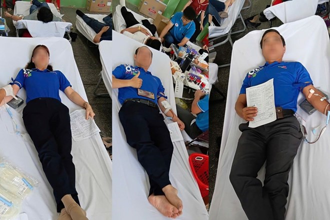 Gần 700 người lao động tham gia hiến máu tình nguyện