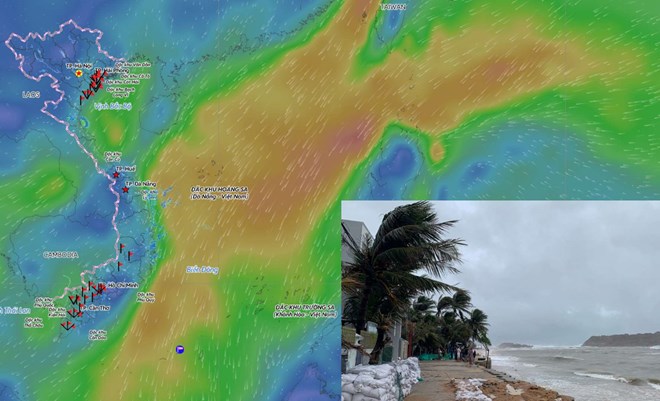 Dự báo diễn biến thời tiết xấu 2 ngày tới do áp thấp nhiệt đới và không khí lạnh