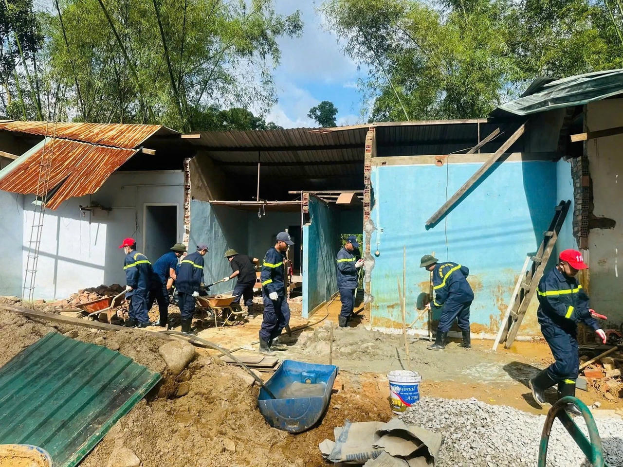 CBCS Công an Đà Nẵng tham gia “Chiến dịch Quang Trung”. (Ảnh: Anh Thơ)