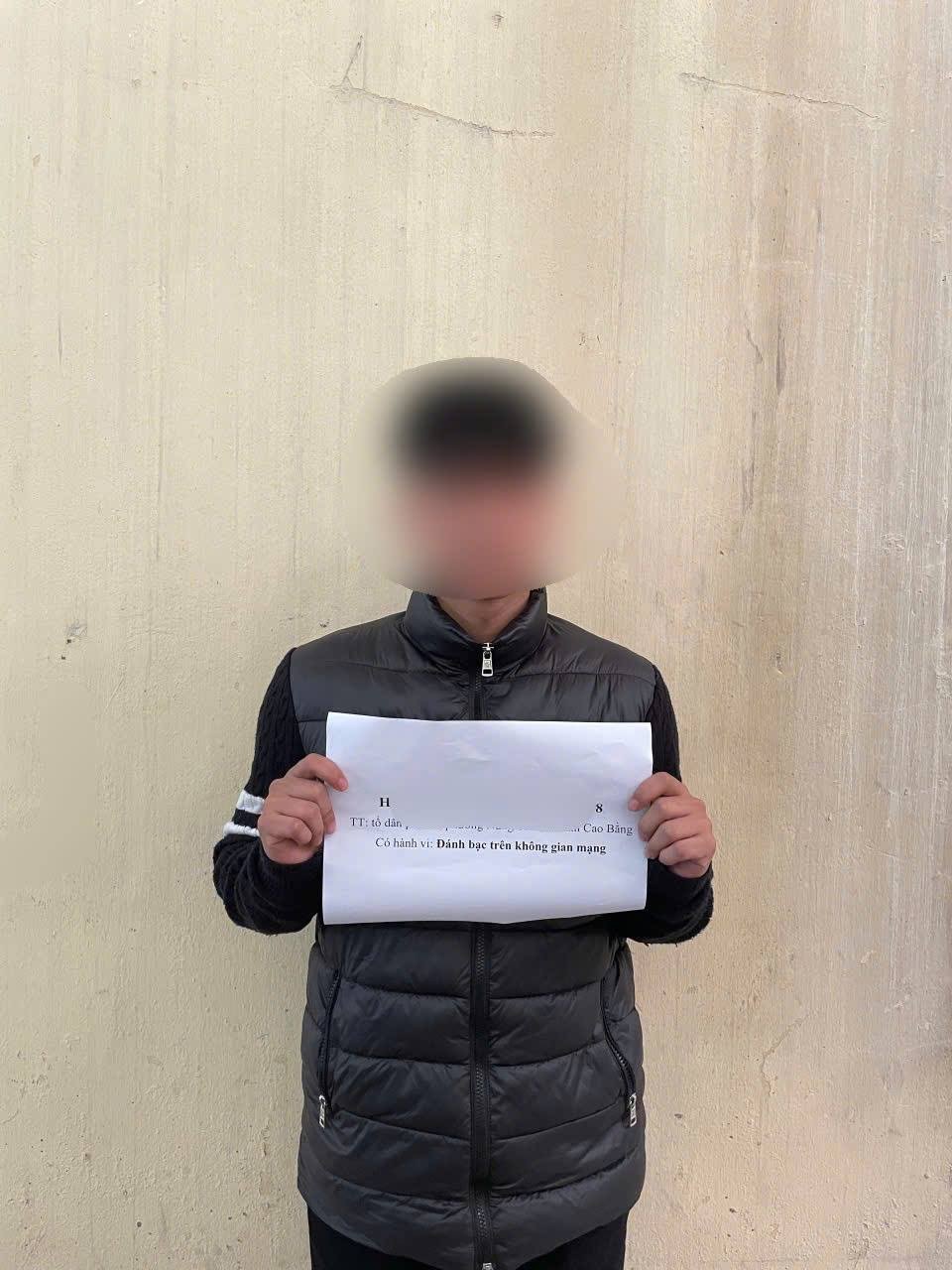 Đối tượng H.N.T tại cơ quan Công an