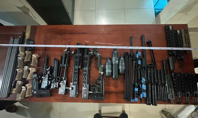 Phát hiện 149 linh kiện lắp ráp súng được vận chuyển trái phép ở Quảng Trị