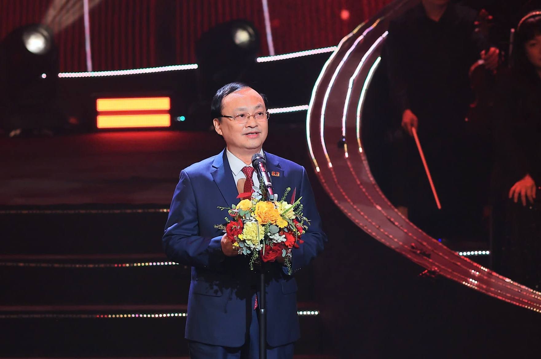 Ông Đỗ Tiến Sỹ, Tổng Giám đốc VOV phát biểu khai mạc chương trình. Ảnh: Việt Trung