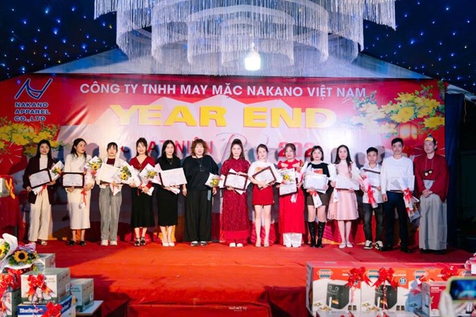 Tất niên ấm áp, gắn kết đoàn viên Công ty May mặc Nakano Việt Nam