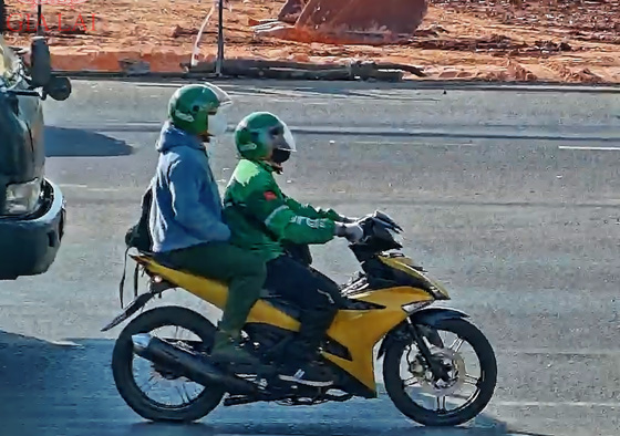 Hai đối tượng cướp tài sản trên đường bỏ trốn. Ảnh: Công an