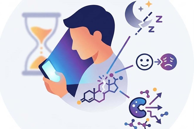 Nhìn màn hình quá lâu có thể gây rối loạn hormone