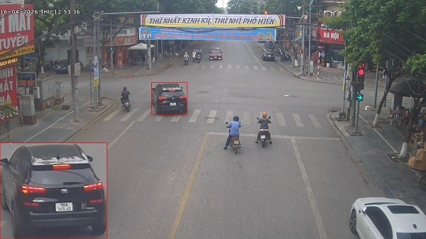 Phạt nguội nhiều chủ xe lỗi vượt đèn đỏ giữa tháng 4