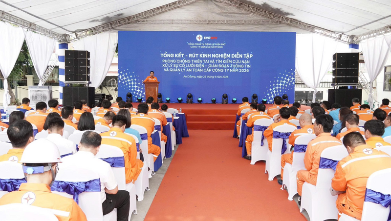 Công ty Điện lực Hải Phòng diễn tập ứng phó sự cố quy mô lớn năm 2026 - 2