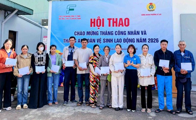 Công đoàn cơ sở ở Lâm Đồng đẩy mạnh chăm lo cho người lao động