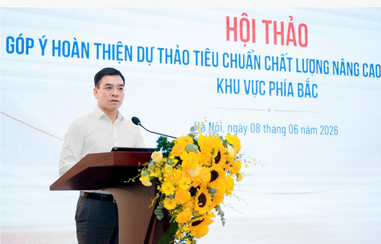 TS Hà Anh Đức phát biểu tại Hội thảo. (Ảnh trong bài: Hiền Minh)