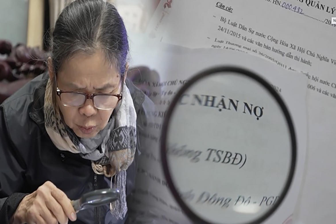 Ảnh được cắt từ phim tài liệu Cạm bẫy từ các hợp đồng kỳ nghỉ. (Nguồn: VTV)