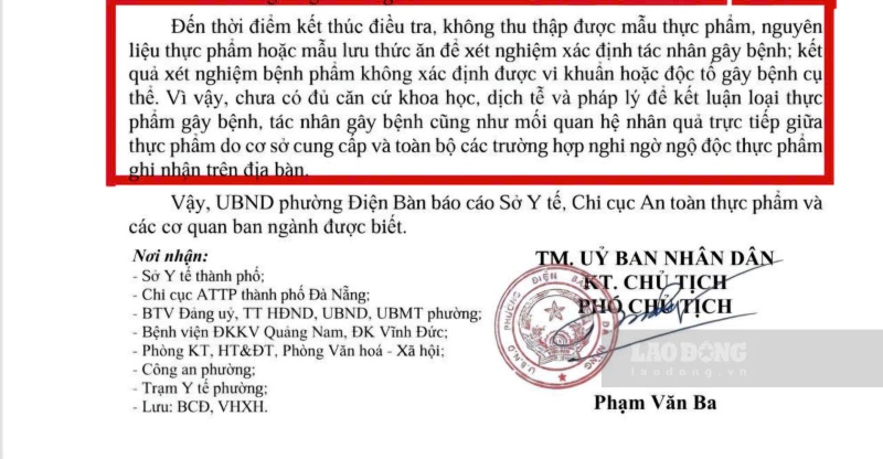 Theo Kết luận của địa phương, do cơ sở kinh doanh không lưu mẫu, nên khó truy nguyên nhân ngộ độc, khó đòi quyền lợi cho người nhập viện. Ảnh: Hoàng Bin