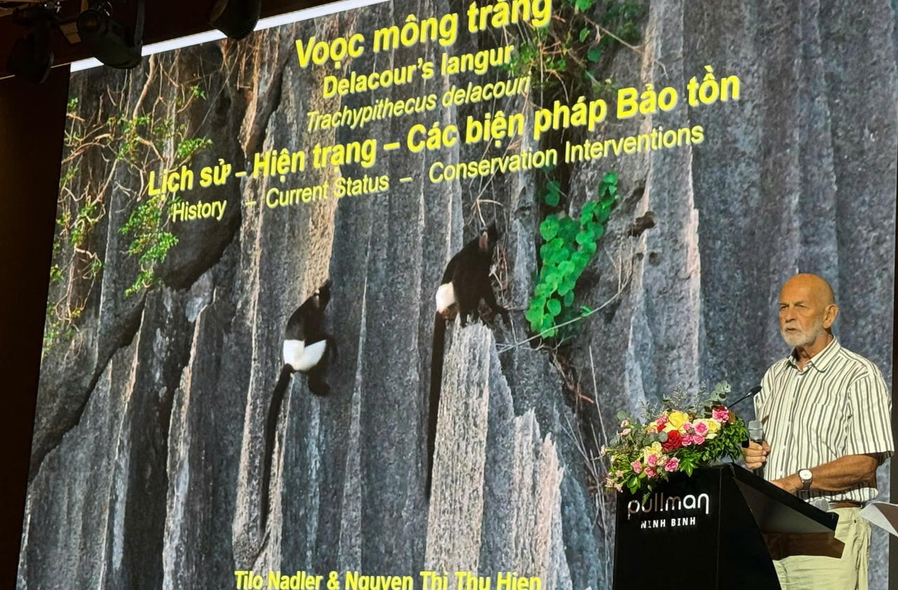Hội thảo quốc tế đánh giá, bảo tồn Voọc mông trắng tại Ninh Bình