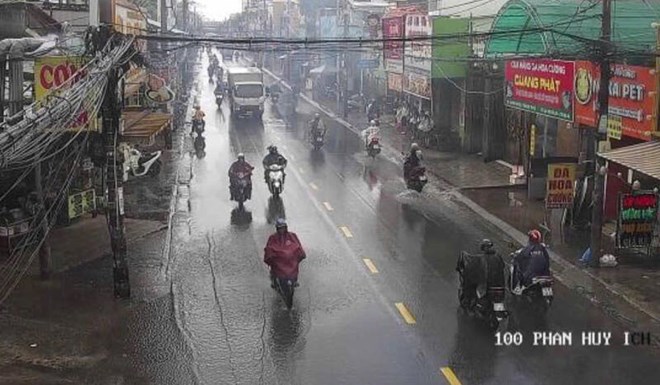 Mưa dông diện rộng, Nam Bộ mưa trên 80% diện tích trong hôm nay