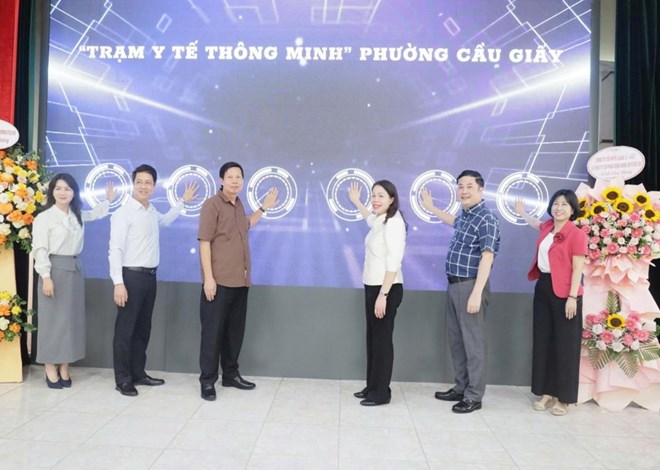 Cầu Giấy ra mắt mô hình “Trạm Y tế thông minh”, nâng chất lượng phục vụ người dân