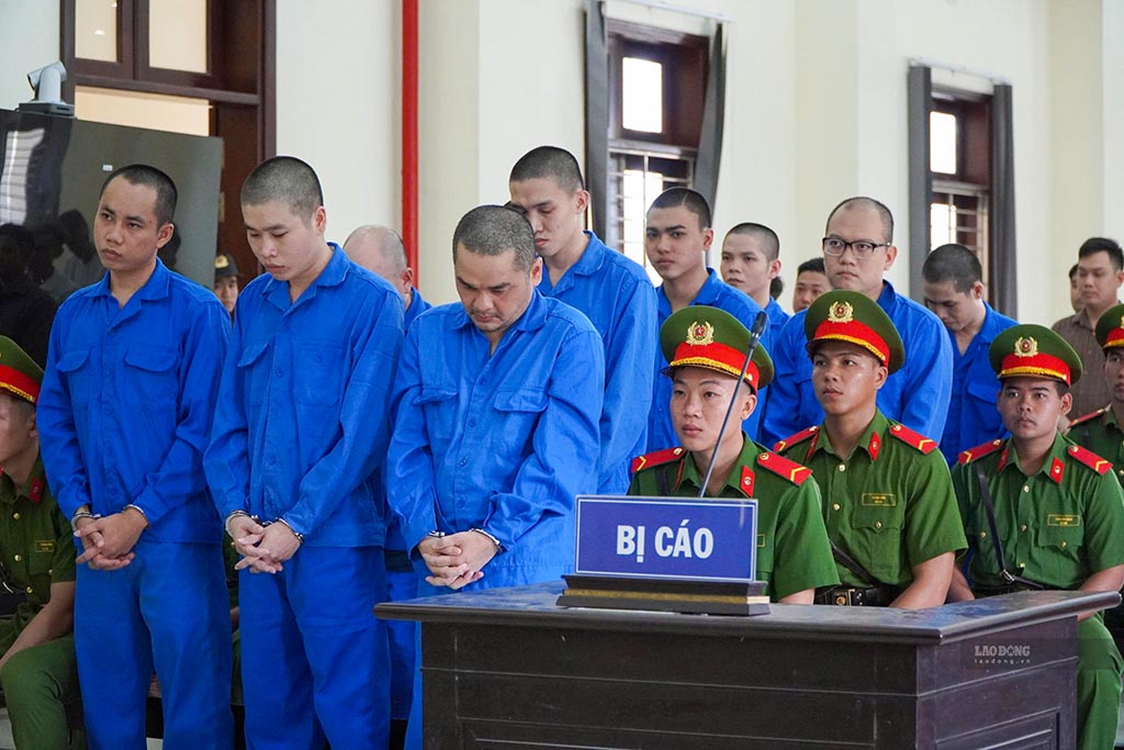 Các bị cáo tại phiên xét xử ngày 8.9. Ảnh: Huỳnh Du