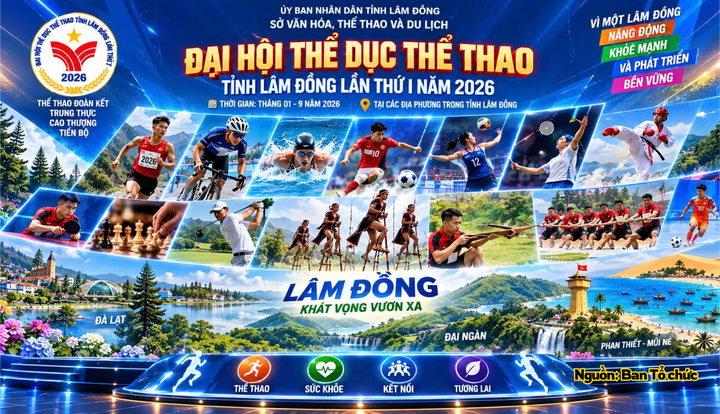 Theo kế hoạch, các môn thi đấu được tổ chức tập trung trong tháng 9/2026; Lễ bế mạc Đại hội dự kiến tổ chức vào lúc 15h00 ngày 19/9/2026 tại Trung tâm Huấn luyện thể thao Quốc gia, phường Lang Biang - Đà Lạt.