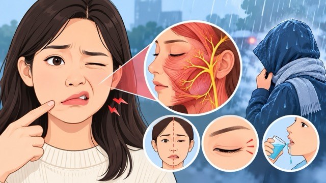 Thức dậy méo miệng, mắt nhắm không kín cần cảnh giác liệt mặt