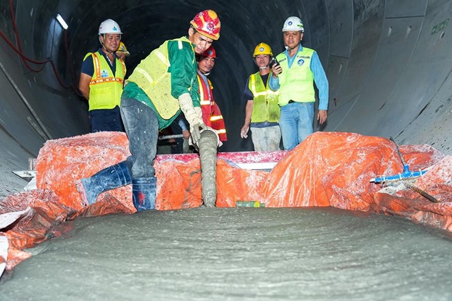 Những hình ảnh mới nhất bên trong hầm metro Nhổn - ga Hà Nội