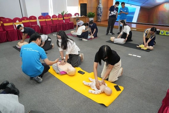 Đào tạo sơ cấp cứu ban đầu dành cho cán bộ, đoàn viên, người lao động