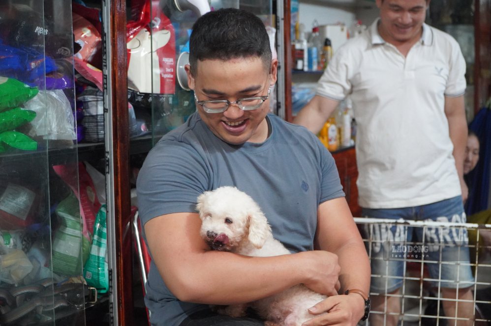Chú cho tên Khoai Tây bị chủ đánh chấn thương não, ảnh hưởng hư 1 mắt, rồi bỏ ra đường vì bé già. Ảnh: Ngọc
